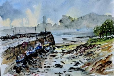 carrigaholt co clare watercolour