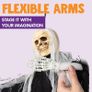 Set of Three Hanging Skeleton Ghost Halloween Decorations One 35inch 88cm Hanging Ghost Skeleton and Two 25inch 63cm Hanging Reapers Image 5