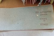Vintage  Bank Cheque  Books