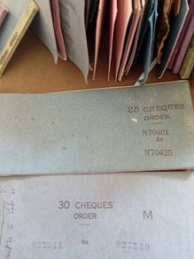 Vintage  Bank Cheque  Books