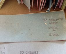 Vintage  Bank Cheque  Books