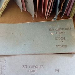 Vintage  Bank Cheque  Books