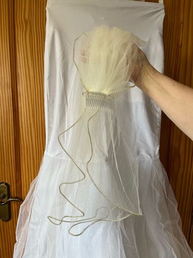 Wedding dress & accessories  - size 10