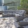 Halifax Leather Electric Recliner Corner Sofa - USB Ports - LED LIGHTS - CUP HOLDERS Image 10