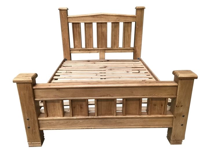 Solid oak bed