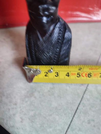 Carved Ebony / Dark Wood Tribal African Head / Bust Sculpture