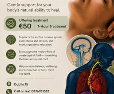 Therapy cranial sacral 1hr