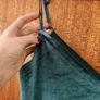 Velvet teal strappy tol Image 4