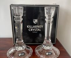 Killarney Crystal Starbright Candlesticks