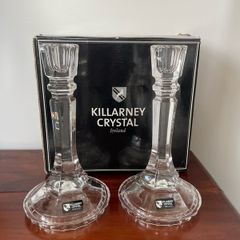 Killarney Crystal Starbright Candlesticks