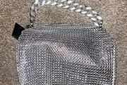 Silver glitter bag