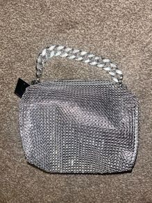 Silver glitter bag