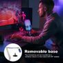 Gaming Microphone, USB Computer Microphone for PC, Mac, PS4/5, Condenser Podcast Mic for Studio Recording, for Streaming Podcast YouTube, with Led Light Image 7
