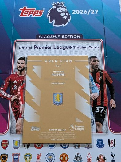 Morgan Rogers Gold Edge Edition Topps Premier League Flagship Edition 2026/27