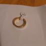 14kg Yellow and white Gold  plated band ring size 7 Image 5