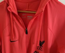 hooded men , Original Liverpool Strike Tracksuit With Hood - Red MEN jacket M hoodie
