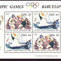1992 Ireland Olympic Games Barcelona Commemorative Stamps Miniature Sheet Mint Never Hinged (MNH)