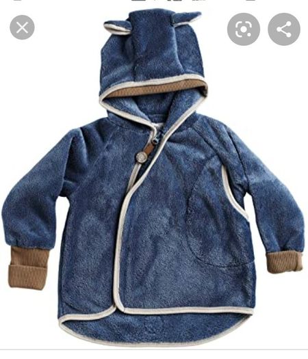 Phister and Philina teddy plush hoodie 6-9 months 74 cm