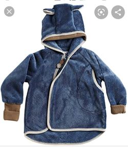 Phister and Philina teddy plush hoodie 6-9 months 74 cm