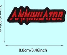 Annihilator Embroidered Patch