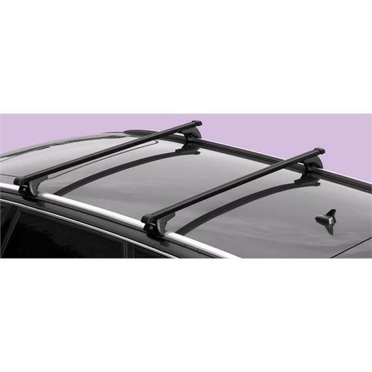 Roof Rails - Nordrive Quadra Black Steel Roof Bars For Volvo Xc40, 2017 Onwards, With Solid Roof Rails