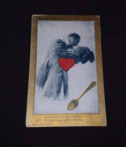 Spooners Delight - Loving Embrace - 1908 American Postcard
