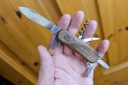 Victorinox Delemont 84mm Model with Walnut Handle Swiss Army Knife