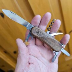 Victorinox Delemont 84mm Model with Walnut Handle Swiss Army Knife
