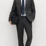 M&S Ultimate Slim Fit Charcoal Suit 38R Jacket 32R Trousers Excellent Condition Image 9