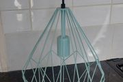 Modern pale blue metal ceiling light