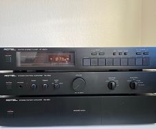 Rotel RC-850 and RB-850 Pre and power amplifiers Dual Mono with Moving Magnet (MM) and Moving Coil (MC)  cartridges