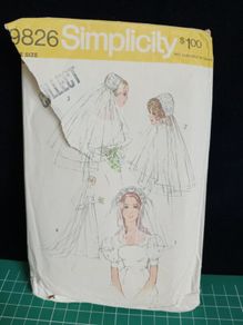 sewing pattern, bridal veils