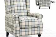 Recliner Chair Armchair Adjustable Single Chair Sofa for Relaxing Accent Chair Pushback for Living Room Bedroom Wing Back Reclining | Grey