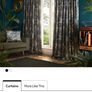 Clarke and Clarke Congo Eyelet Curtain Image 2