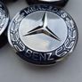 4 x Mercedes Centre Caps (Blue) FREE POST Image 2