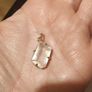 Vintage Sterling Silver and Faceted Rose Quartz Pendant Image 4