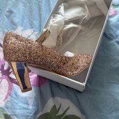 Rose Gold Glitter High Heels