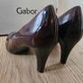Gabor ladies medium heel court bordeaux leather shoes size UK6 EU 39 new Image 5