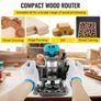 710W Wood Router, Router for Woodworking with 3 Router Collets, Wood Router Tool with Fixed & Plunge & Tilt & Offset Base, Woodworking Router with Aluminum Shell & Variable Rotating Image 5