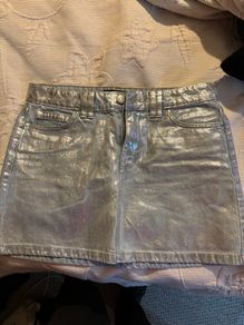 Ladies denim mini skirt