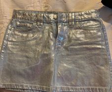 Ladies denim mini skirt