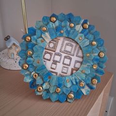 Blue photo frame