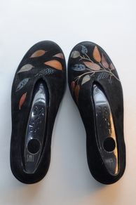 Camper Twins Nubuck Leather Leaves Shoes