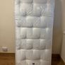 Single bed frame with Silentnight matress & bedside looked and lamp Image 5