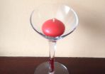 Beautiful Glass Candle Holder with candle