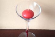Beautiful Glass Candle Holder with candle
