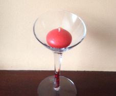Beautiful Glass Candle Holder with candle