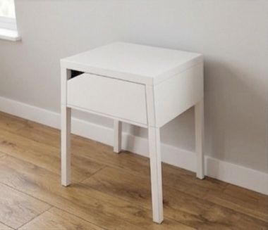 Single IKEA SELJE White Metal