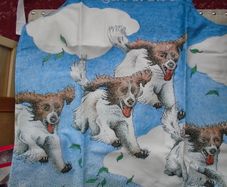 Cotton apron, Simon Drew apron, Springer spaniels apron, Gift, New