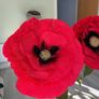 Giant standing poppy flowers for wedding, birthday decor Image 4